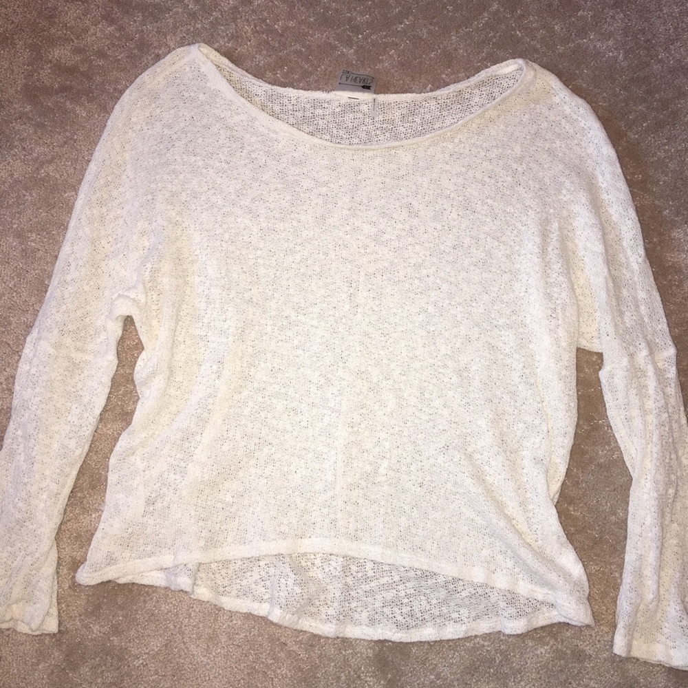 Soft cream lightweight sweater